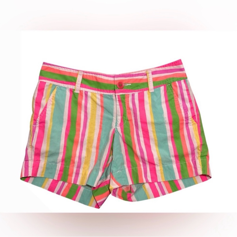 Lilly Pulitzer Neon Stripe Callahan Shorts - Size 0